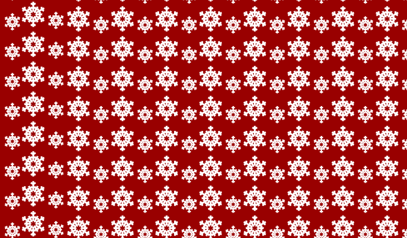 Snowflakes on a Maroon Background