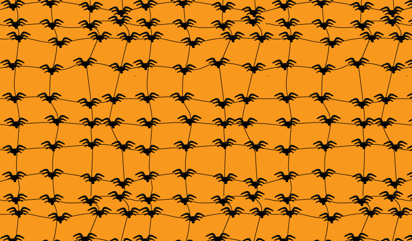 Scrapbook Papers Printables featuring Spiders (Orange)