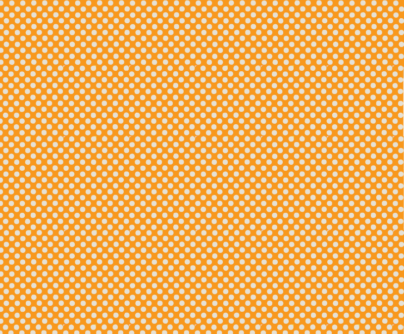 Cute Free Printable Halloween Scrapbook Pages with Polka Dots Orange