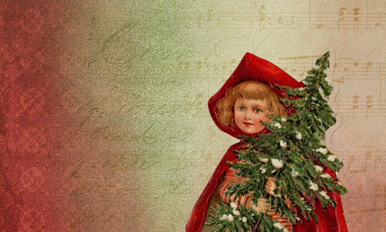 Free Printable Vintage Christmas Junk Journal Page