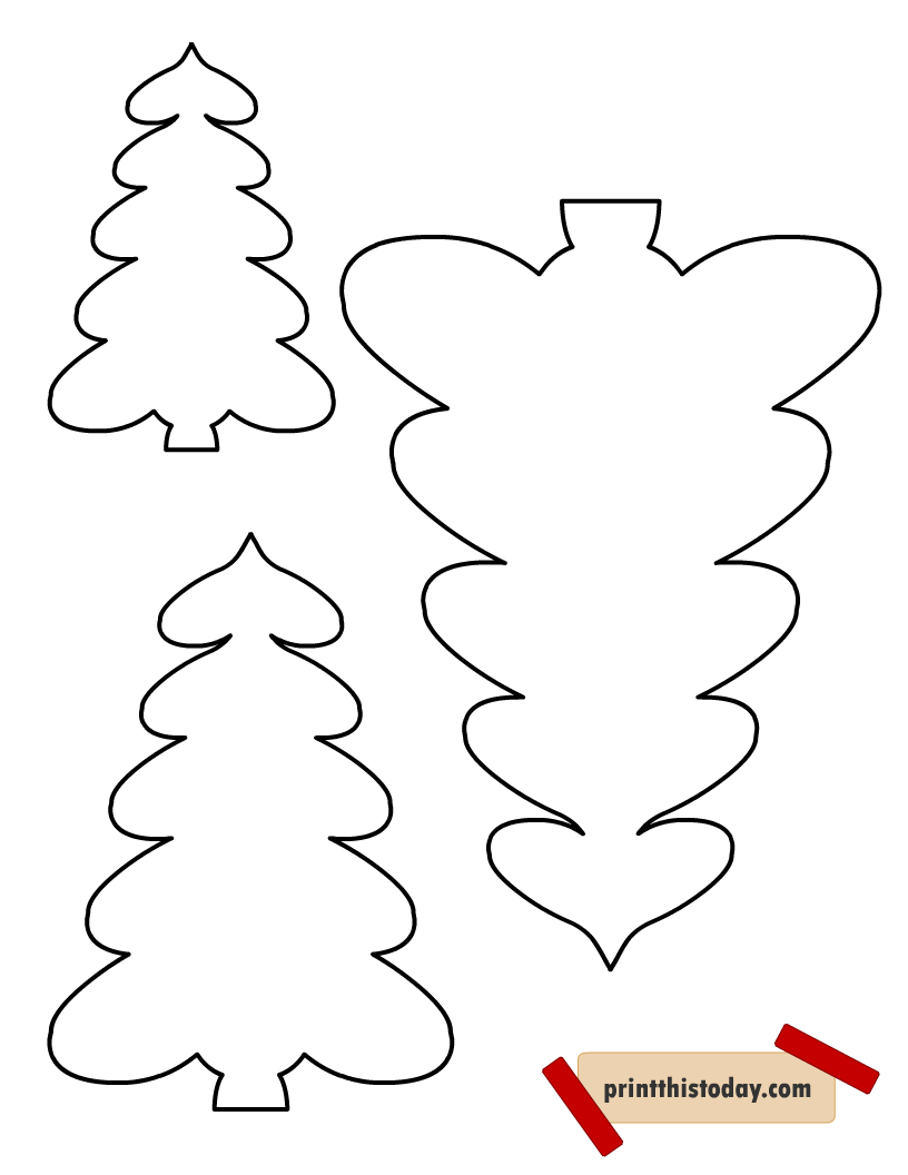 Free Printable Christmas Tree Templates