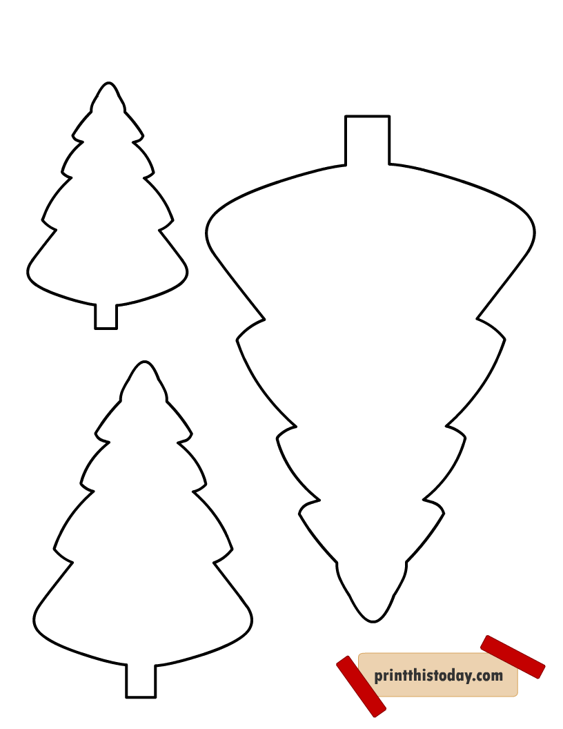 Free Printable Christmas Tree Templates