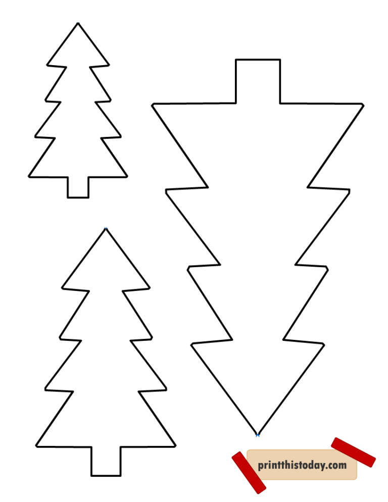 Free Printable Christmas Tree Templates