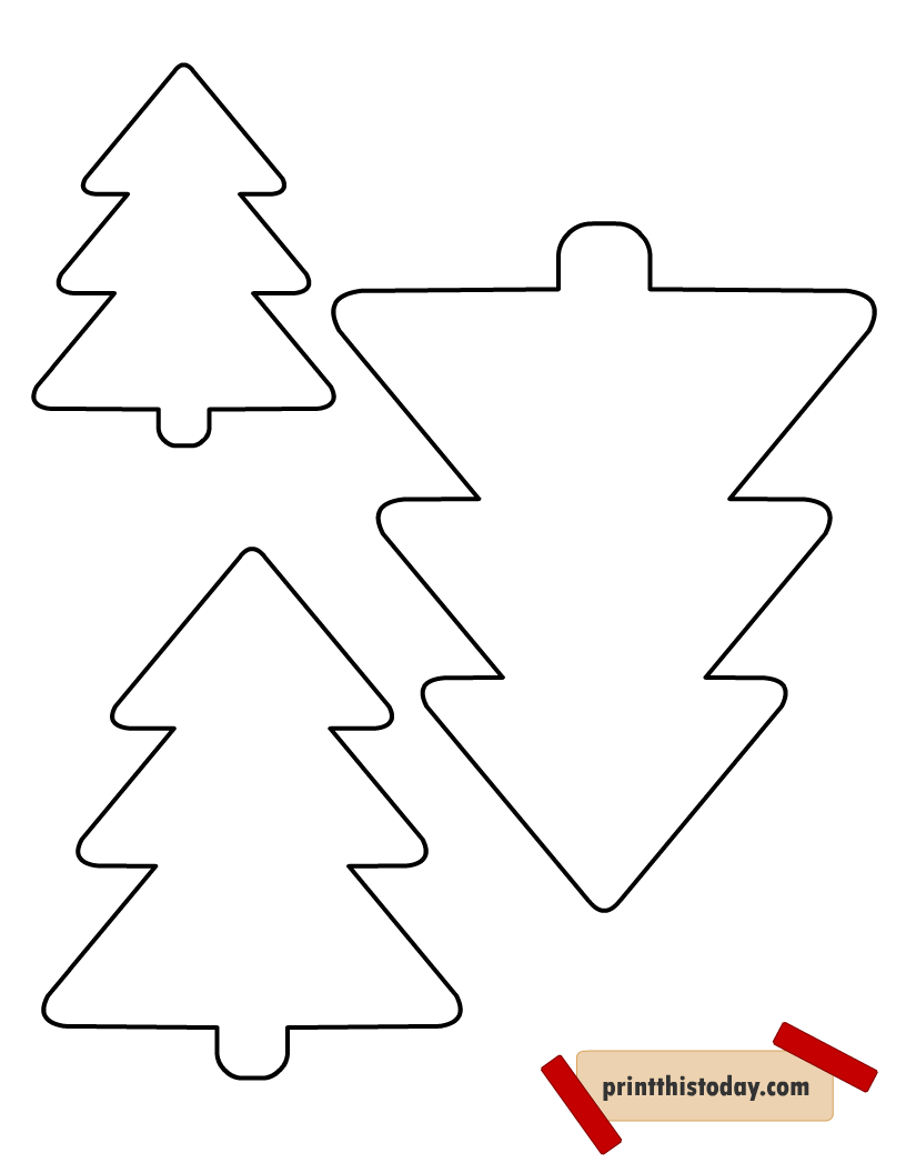 Free Printable Christmas Tree Templates