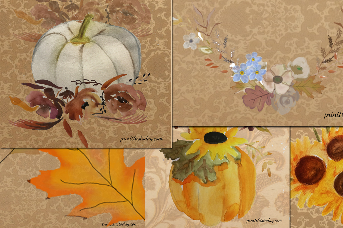 Free Printable Fall Junk Journal Pages