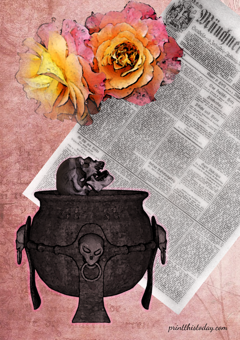 Free Printable Halloween Junk Journal Stationery Pages