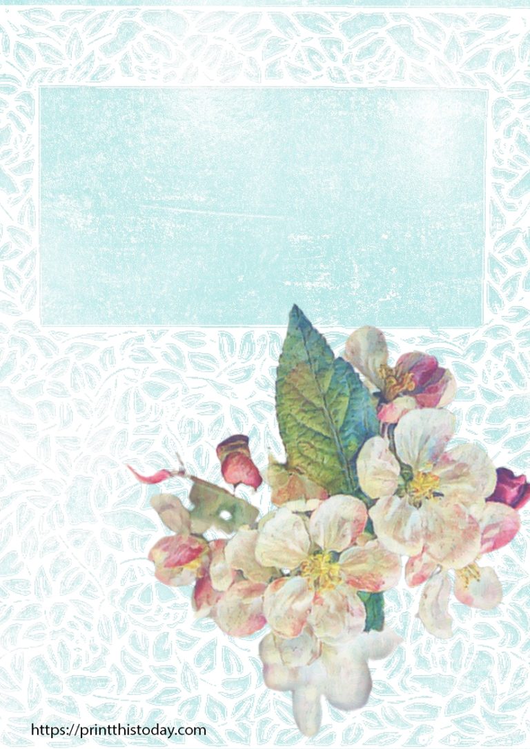 Free Printable Shabby Chic Journal Stationery Pages