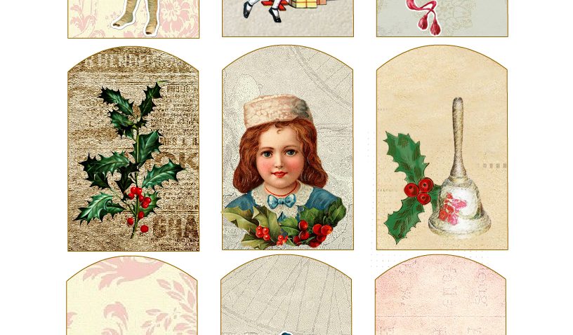 Printable Vintage Tags for Christmas