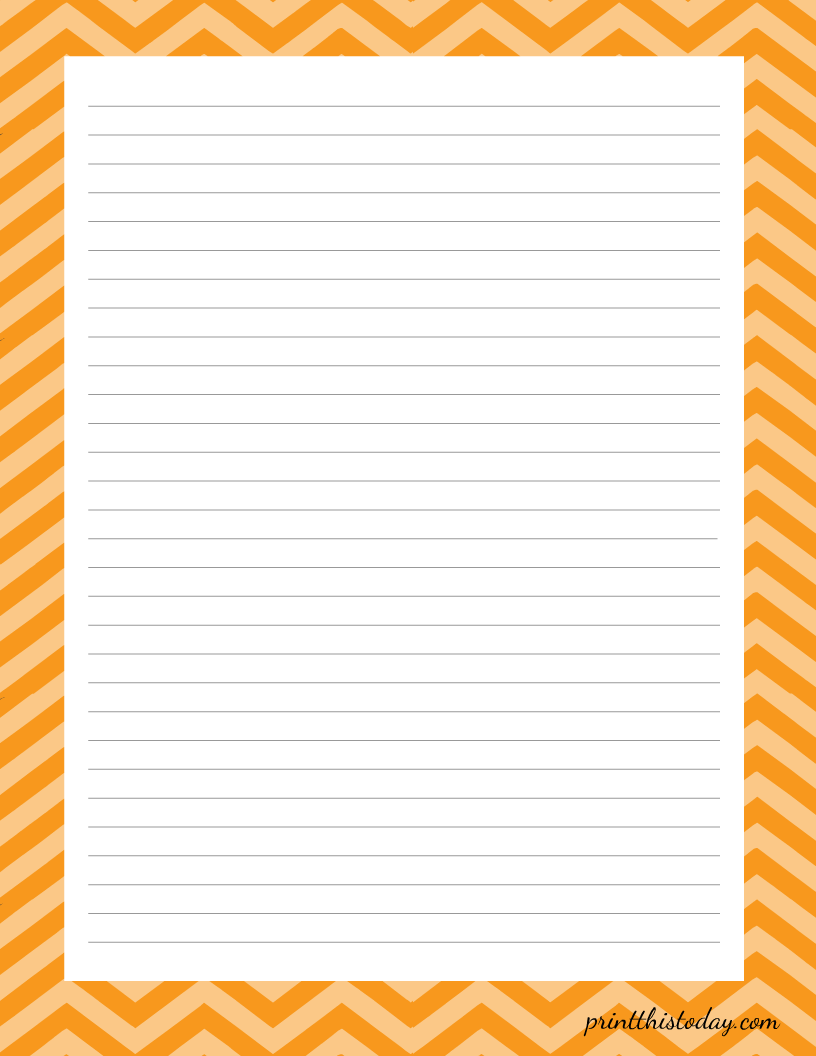 Free Printable Halloween Planner Blank Stationery Page