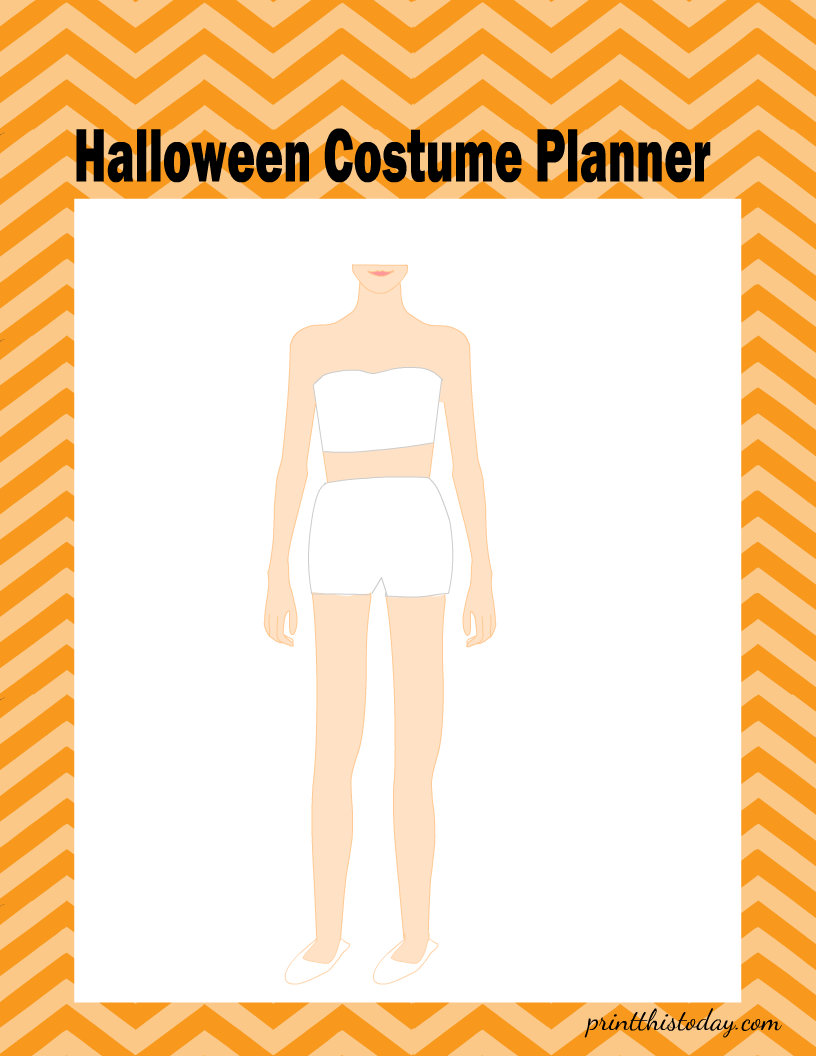 Halloween Costume Planner Pages