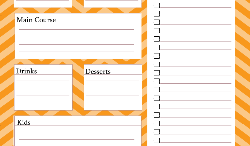 Halloween Meal Planner Free Printable Page