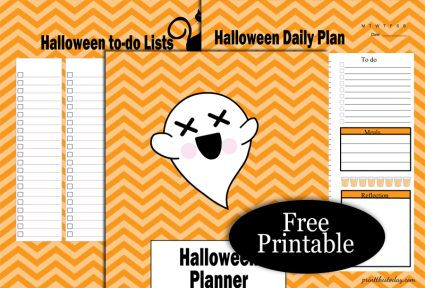 Free Printable Halloween Planner Pages Kit