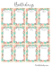 12 Free Printable Birthday Calendars / Trackers
