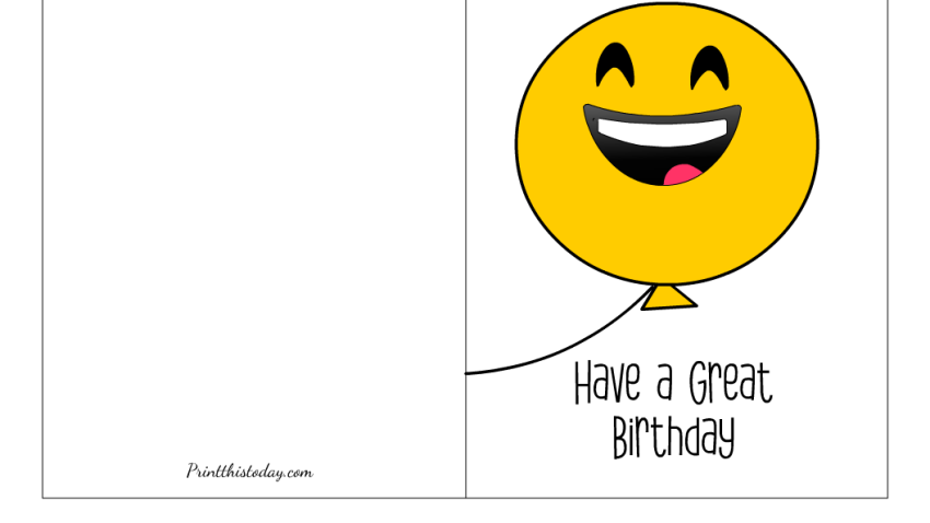 "Laughing Balloon", Funny Birthday Card for everyone