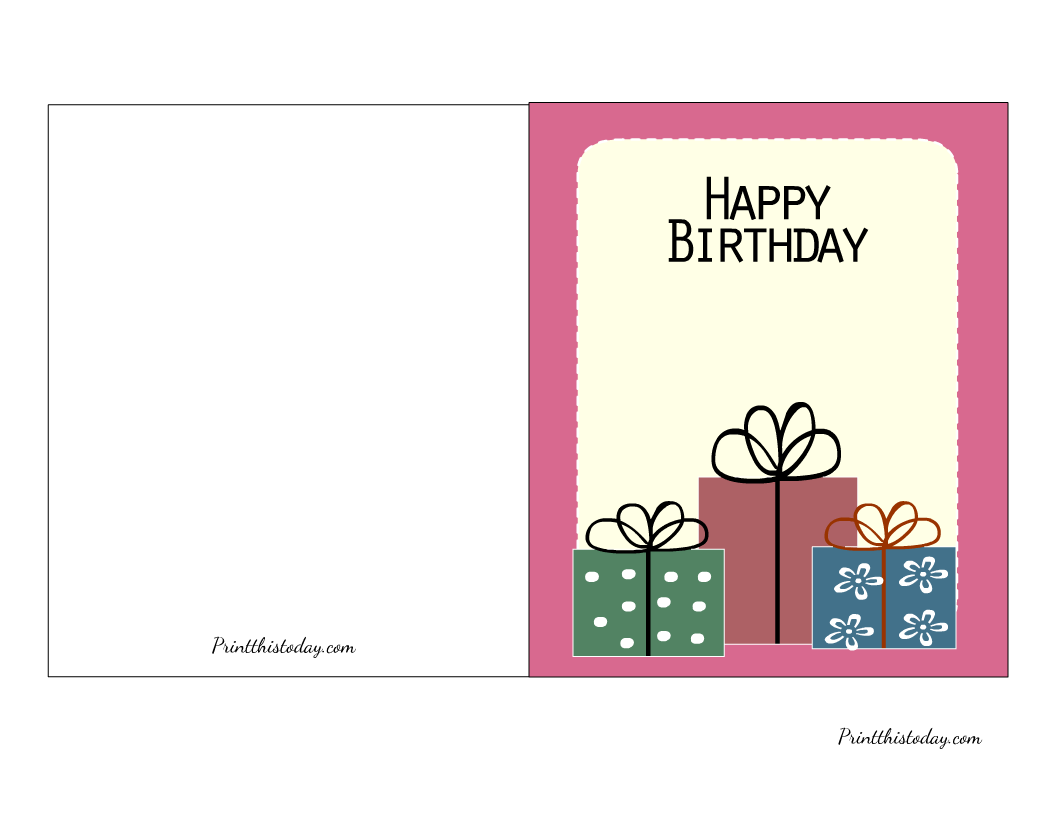 Printable Birthday Cards For Adults