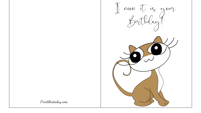 I mew its your BIrthday, Adorable card for everyone