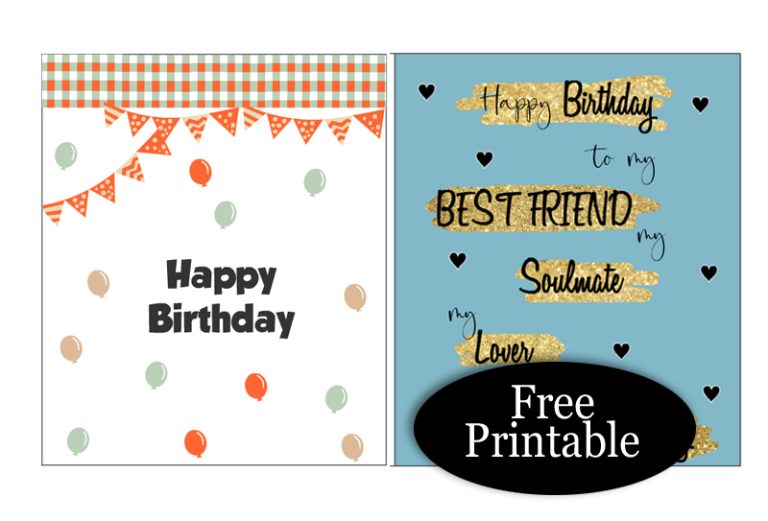 65 Cute Free Printable Birthday Cards for Everyone
