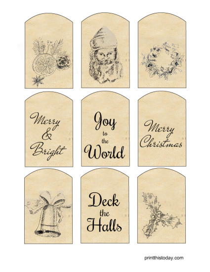 180 Cute Free Printable Christmas Gift Tags