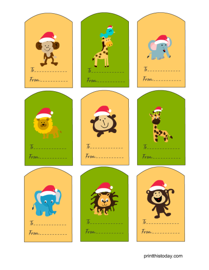 180 Cute Free Printable Christmas Gift Tags