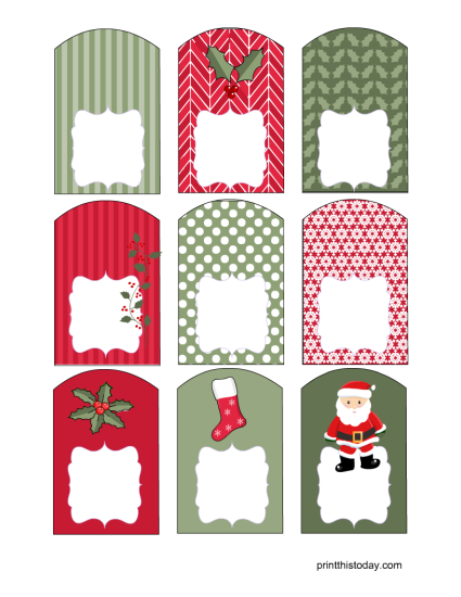 180 Cute Free Printable Christmas Gift Tags