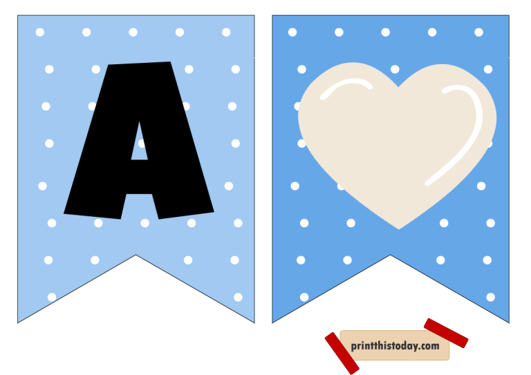 Free Printable It’s a Boy, Cute Baby Announcement Banner