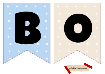 Free Printable It’s a Boy, Cute Baby Announcement Banner