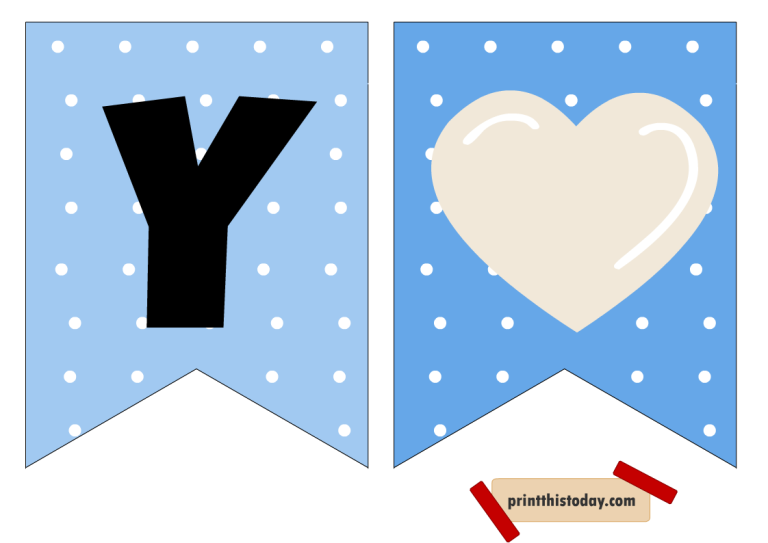 Free Printable It’s a Boy, Cute Baby Announcement Banner