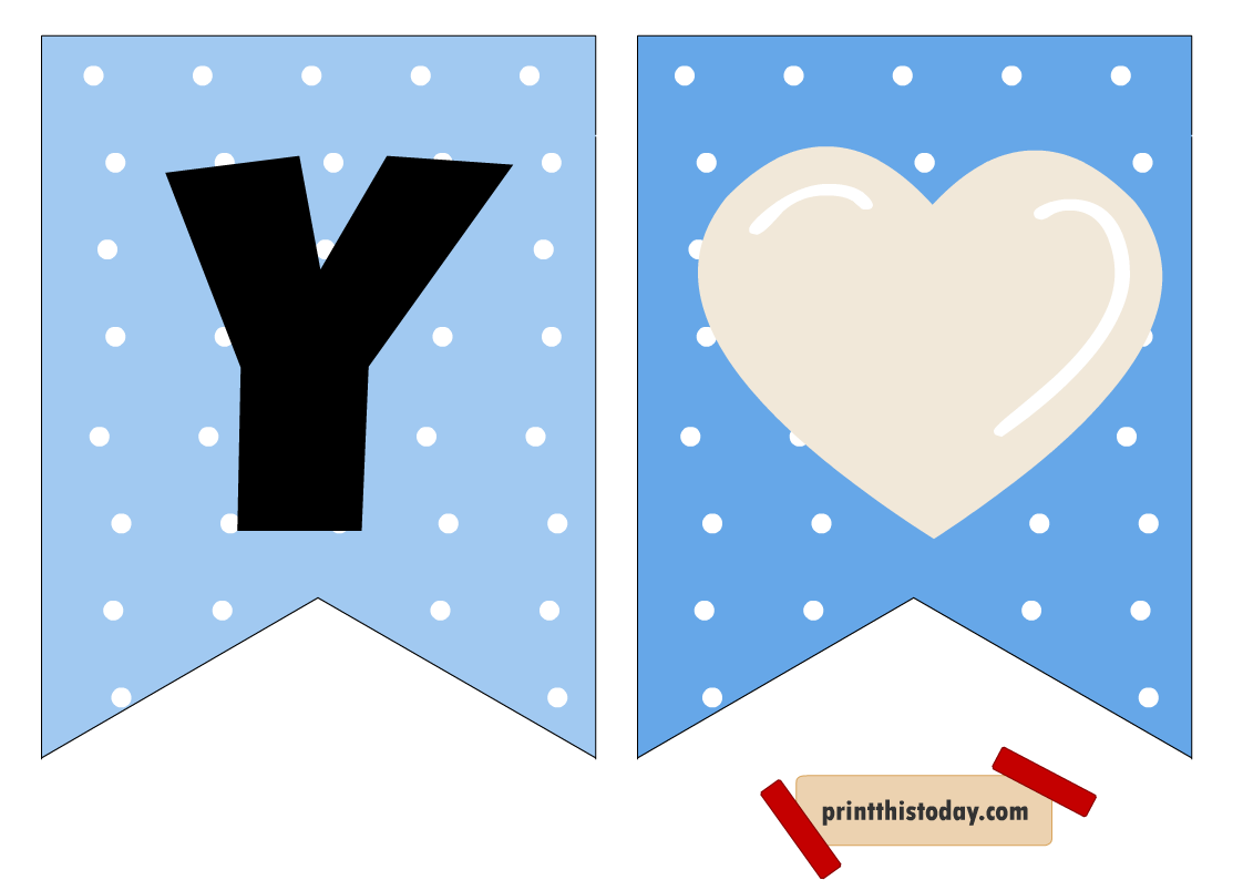 Free Printable It's a Boy, Cute Baby Announcement Banner