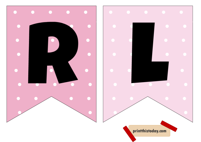 It’s a Girl, Free Printable Cute Baby Announcement Banner