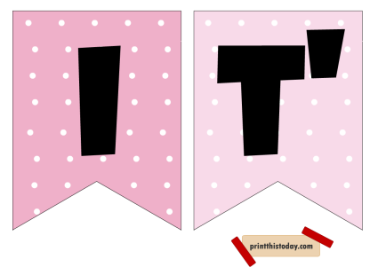 It’s a Girl, Free Printable Cute Baby Announcement Banner