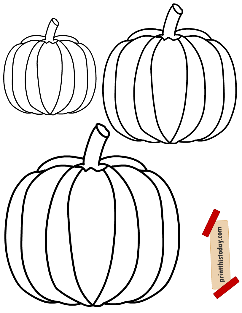 Printable Pumpkin Template