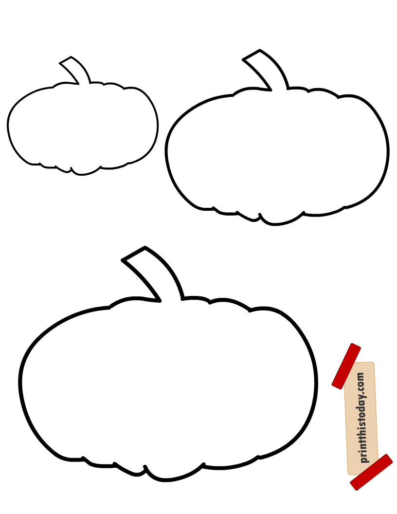 Printable Pumpkin Template