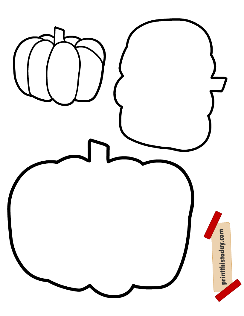 Blank Templates of Pumpkin