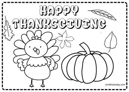 7 Free Printable Thanksgiving Placemats for Kids