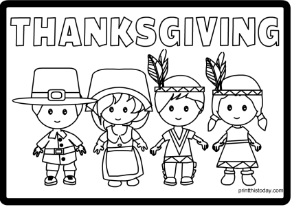 7 Free Printable Thanksgiving Placemats for Kids