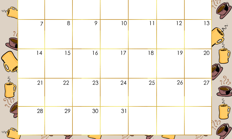 Free Printable Cute 2024 Monthly Calendar (January)