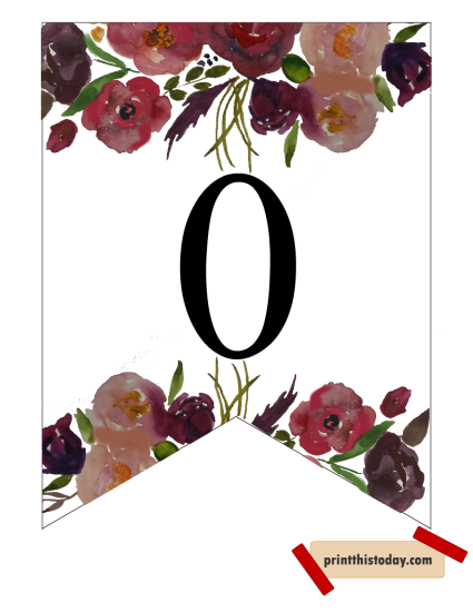 Free Printable Floral Alphabet Letters Banners