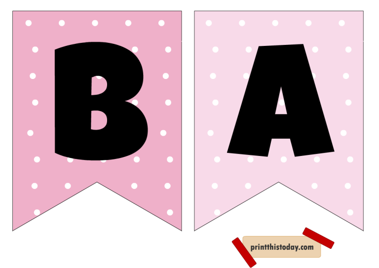 4 Free Printable Cute Baby Shower Banners