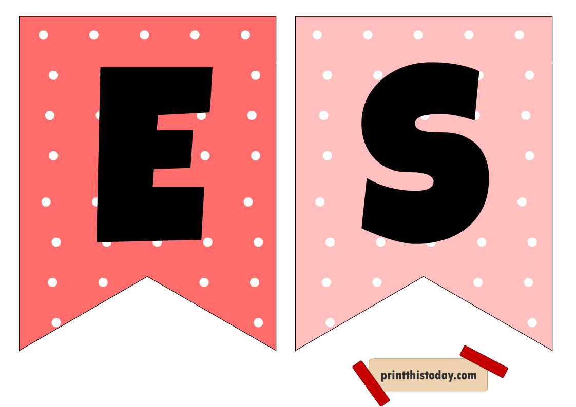 Free Printable Banner for Valentine's Day