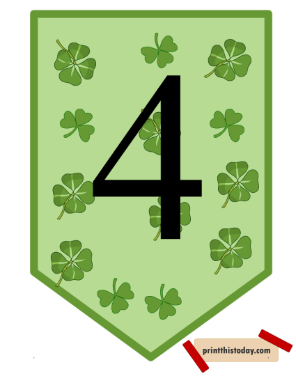 Free Printable Saint Patrick’s Day Banner