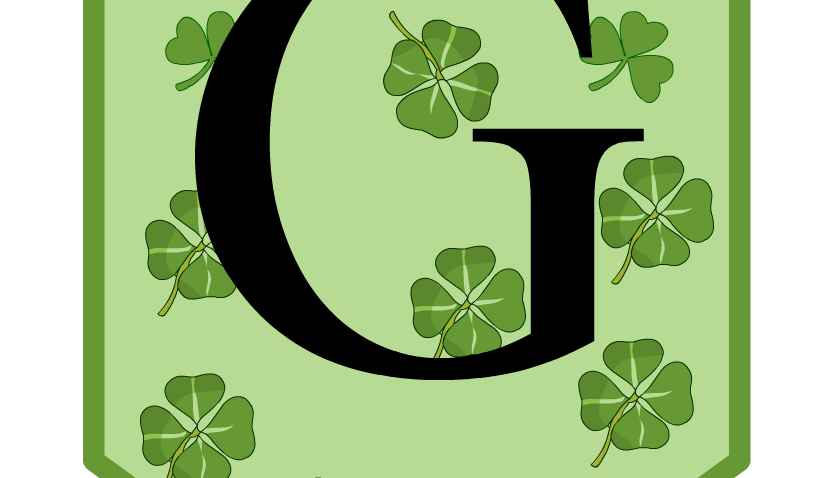 Letter G Banner for Saint Patrick's Day