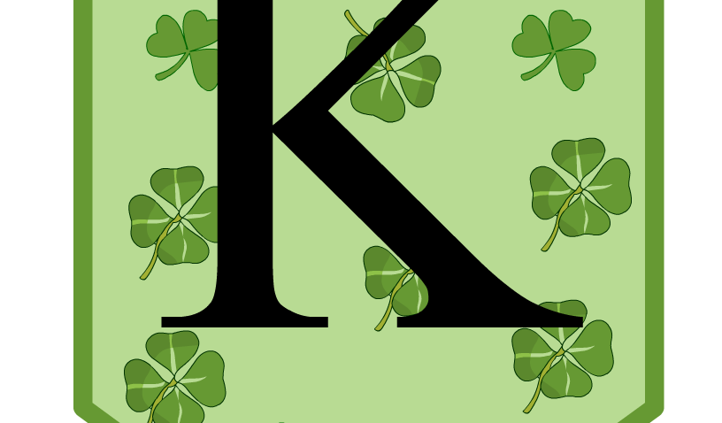 Alphabet K Saint Patrick's Day Banner