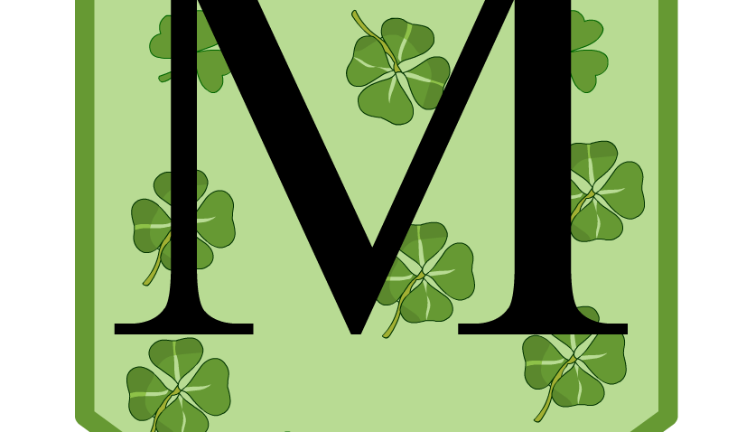 Alphabet M for Saint Patrick's Day