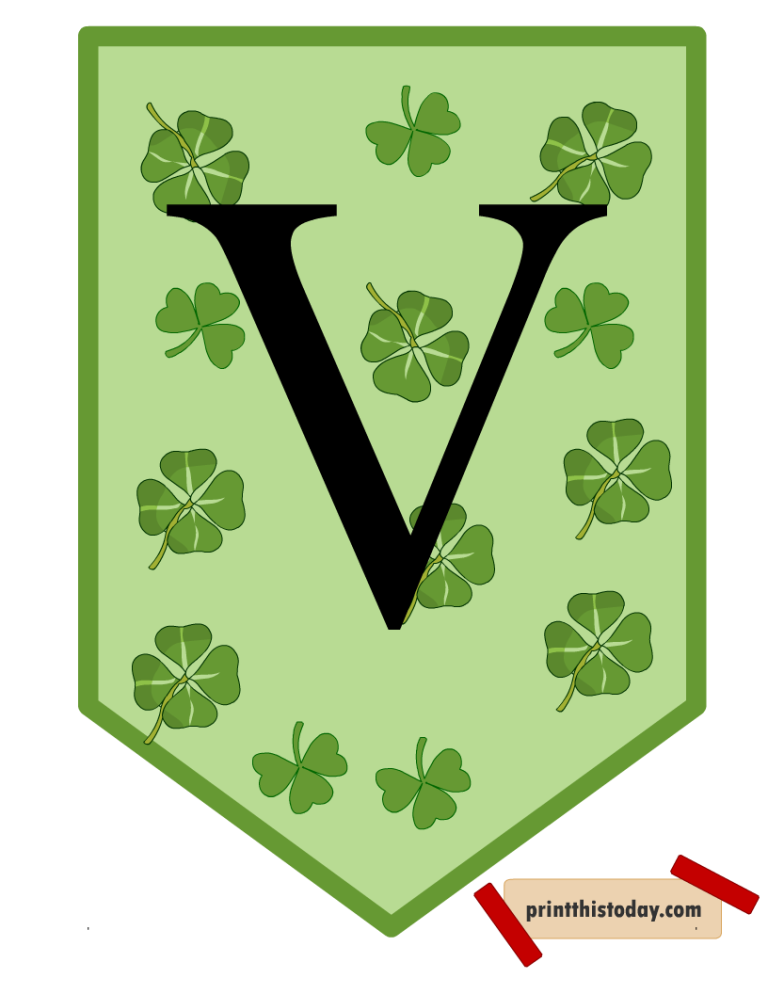 Free Printable Saint Patrick’s Day Banner
