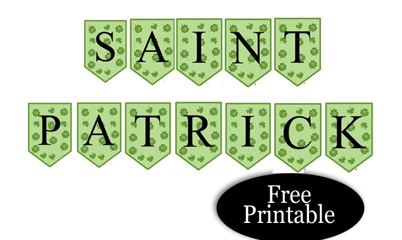Free Printable Saint Patrick's Day Banner