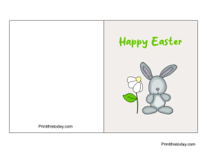 12 Free Printable Cute Bunny Happy Easter Cards