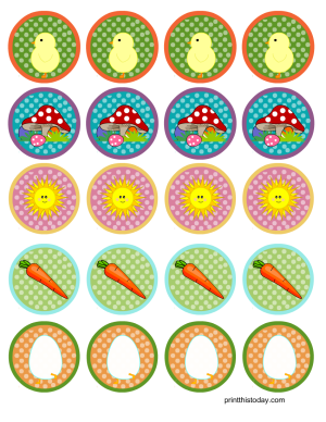 Cute Free Printable Easter Cupcake Toppers