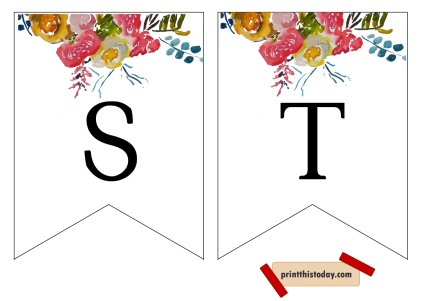 Free Printable “Just Married” and “Mr &amp; Mrs” Wedding Banners