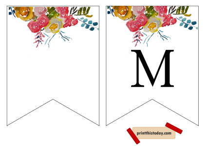 Free Printable “Just Married” and “Mr & Mrs” Wedding Banners