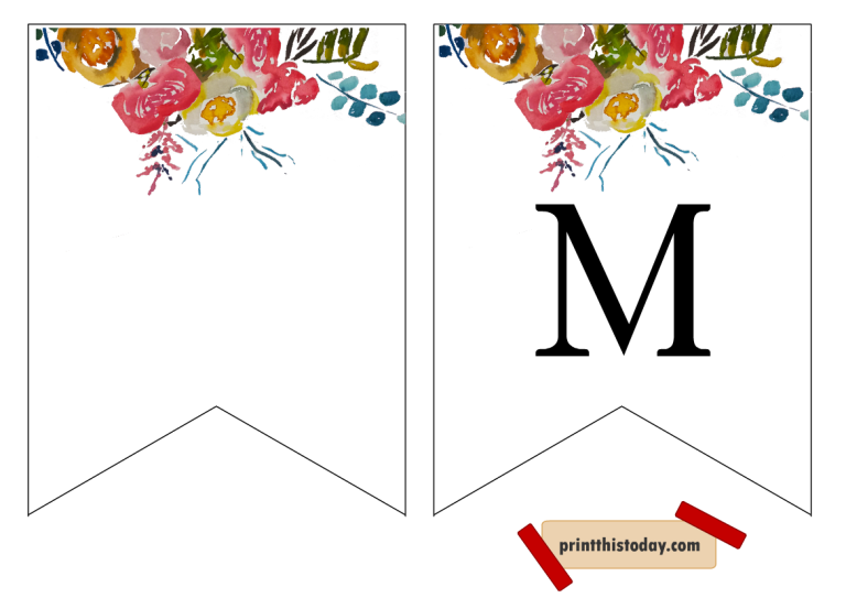 Free Printable “Just Married” and “Mr &amp; Mrs” Wedding Banners